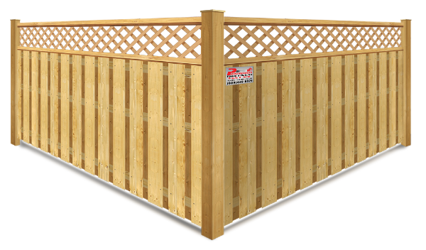 Decorative Shadowbox Style Fence - South Jersey Shore