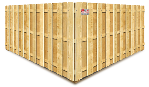 Wood Shadowbox Style Fence - South Jersey Shore