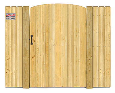 Convex top style gate  - Wood Gate