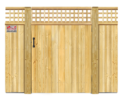 Lattice style gate  - Wood Gate