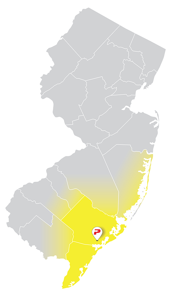 New Jersey Map - Areas We Serve